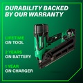 Framing Nailers | Metabo HPT NR3690DCM MultiVolt 36V Brushless Lithium-Ion Cordless Paper Strip Framing Nailer Kit (2.5 Ah) image number 10