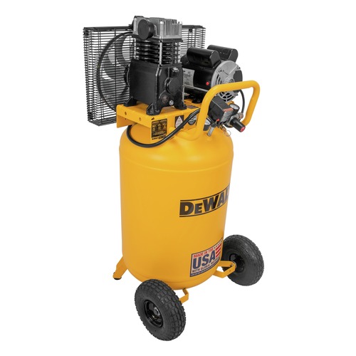 Dewalt 2 HP 30 Gallon 175 Max PSI 6.2 SCFM 90 PSI Single Stage Oil Lube Belt Drive Electric Portable Vertical Air Compressor