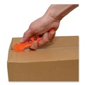 Knives | Westcott 17521 1.2 in. Blade 5.75 in. Plastic Handle Safety Cutter - Orange (5/Pack) image number 5