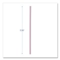 Cutlery | Boardwalk BWKJSTW775S24 7.75 in. Wrapped Jumbo Plastic Straws - White/Red Stripe (400/Pack, 25 Packs/Carton) image number 6