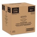 Food Trays, Containers, and Lids | Dart C24SB 5 in. x 5 in. x 1.99 in. 24 oz. Plastic Bowls - Square Clear (252/Carton) image number 0