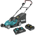 Push Mowers | Makita XML02PT 18V X2 (36V) LXT Lithium-Ion 17 in. Cordless Lawn Mower Kit with 2 Batteries (5 Ah) image number 0