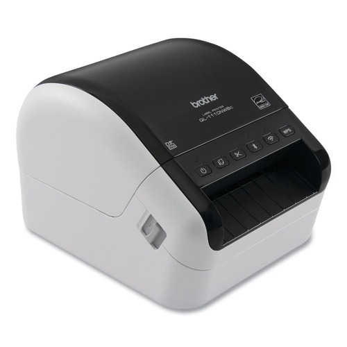 Labels & Label Makers | Brother QL1110NWBC 5.9 in. x 6.7 in. x 8.7 in. 69 Labels/Min Print Speed Wide Format Professional Label Printer image number 0