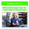 Paper Towels and Napkins | Tork 192126 1-Ply 9 in. x 10.5 in. Basic Paper Wiper - White (24/Carton) image number 3