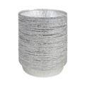 Food Service | Boardwalk BWKROUND9 48 oz. 9 in. Diameter x 1.66 in. Round Aluminum To-Go Containers - Silver (500/Carton) image number 3