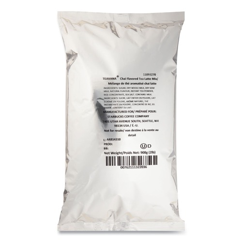 Food Service | Starbucks 12421380 2 lb Bag Teavana Chai Tea Latte Mix image number 0