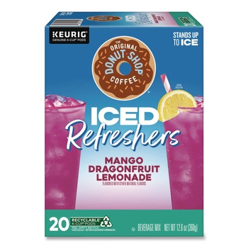 The Original Donut Shop ICED Refreshers K-Cup Pods - Mango Dragonfruit Lemonade (20/Box)