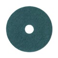 Cleaning Cloths | Boardwalk BWK4020GRE 20 in. Diameter Heavy-Duty Scrubbing Floor Pads - Green (5/Carton) image number 1