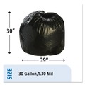 Storage Accessories | Stout by Envision T3039B13 30 in. x 39 in. 1.3 mil. 30 Gallon Total Recycled Content Plastic Trash Bags - Brown/ Black (100/Carton) image number 5