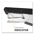 Office Staplers & Punches | Fellowes Mfg Co. 5014801 LX890 0.25 in./0.31 in. Staples 40-Sheet Capacity Handheld Plier Stapler with Antimicrobial Protection - Black/White image number 7