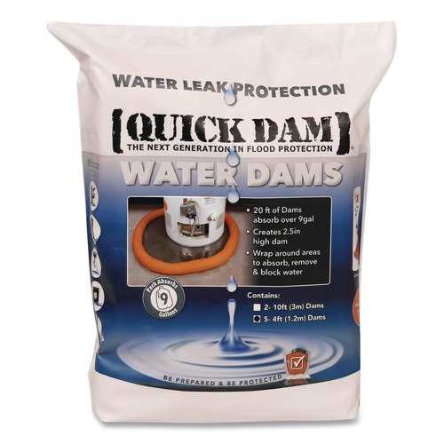 Safety Equipment | Quick Dam WUB24-5 Water Dams, 2.5-in x 4 ft x 2.5-in, 5/Pack image number 0