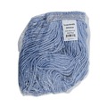Mops | Boardwalk BWK2024B #24 Cotton/Synthetic Fiber Cut-End Standard Mop Head - Blue (12/Carton) image number 3