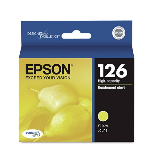 Ink & Toner | Epson T126420-S T126420-S (126) DURABrite Ultra High-Yield Ink - Yellow image number 0