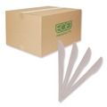 Cutlery | Eco-Products EP-S011 Plantware 6 in. Compostable Knife Cutlery - Pearl White (1000/Carton) image number 1