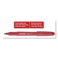 Office Jansan | Universal UNV07072 Fine Bullet Tip Pen-Style Permanent Marker - Red (1 Dozen) image number 6