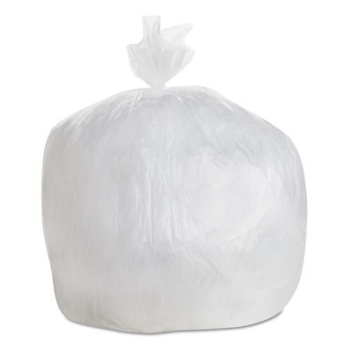 Trash Bags | Boardwalk Z6036LN GR1 High Density 30-Gallon 8 microns Can Liners - Natural (25 Bags/Roll, 20 Rolls/Carton) image number 0