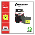 Innovera IVRLC61Y Remanufactured 750 Page Yield Ink Cartridge for Brother LC61Y - Yellow image number 2