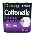 Toilet Paper | Cottonelle 55494 Ultra ComfortCare 2-Ply Septic Safe Mega Rolls Soft Tissue Toilet Paper - White (48/Carton) image number 0