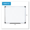  | MasterVision MA0207170 18 in. x 24 in. Value Lacquered Steel Magnetic Dry Erase Board - White Surface, Silver Aluminum Frame image number 5