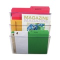 Office Jansan | Storex 70245U06C 13 in. x 4 in. x 14 in. Wall File - Letter Size, Clear (3/Pack) image number 3
