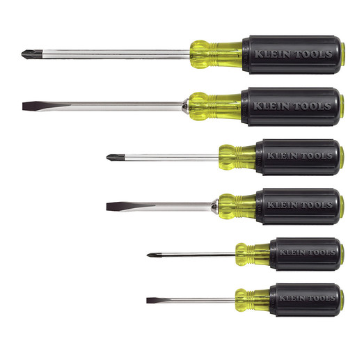 Screwdrivers | Klein Tools 85074 6-Piece Cushion-Grip Screwdriver Set image number 0