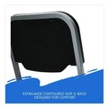  | Iceberg 64111 Rough n Ready 17.5 in. Seat Height Supports Up to 500 lbs. Stack Chair - Black Seat/Back/Base (4/Carton) image number 4