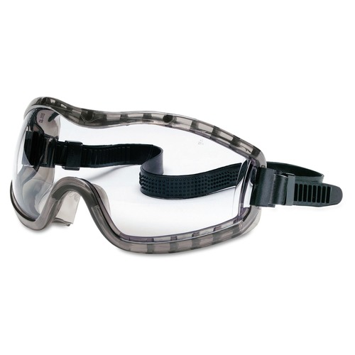Bulk Savings Pricing 2 | MCR Safety 2310AF Stryker Chemical Protection Safety Goggles - Black Frame image number 0
