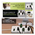 Office Electronics & Batteries | GoGreen Power GG-18316WH 6 ft. Cord 750 Joules 8-Outlet Surge Protector - White image number 6