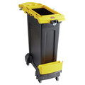 Cleaning Carts | Rubbermaid Commercial 2032954 Slim Jim Single-Stream Cleaning Cart - Yellow image number 1