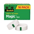  | Scotch 810K16 1 in. Core 0.75 in. x 83.33 ft. Magic Tape Value Pack - Clear (16-Piece/Pack) image number 0