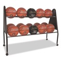 Utility Carts | Champion Sports BRC15 18 in. x 51 in. x 38 in. 132 lb Capacity Heavy-Duty Ball Cart - Black image number 2
