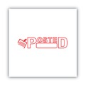 Stamps & Stamp Supplies | ACCUSTAMP2 035580 1.63 in. x 0.5 in. Pre-Inked POSTED Shutter Stamp - Red image number 2