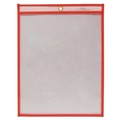Office & Office Supplies | C-Line 40814 9 x 12 Insert Reusable Dry Erase Pockets - Clear Front/Neon Red Border (30/Pack) image number 1