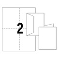 Office Jansan | Avery 05315 80 lbs. 4.25 in. x 5.5 in. Note Cards with Matching Envelopes for Laser Printers - Uncoated White (60 Cards, 2 Cards/Sheet, 30 Sheets/Box) image number 4