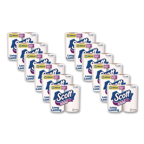 Cleaning & Janitorial Supplies | Scott 10183 1-Ply Septic Safe Bathroom Tissue - White (12/Carton) image number 0