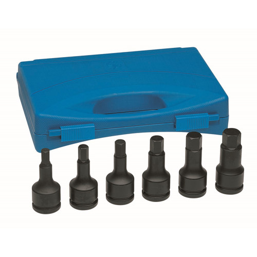 Sockets | Grey Pneumatic 8096H 6-Piece 3/4 in. Drive Hex Driver Set image number 0