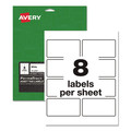  | Avery 61530 PermaTrack 2 in. x 3.75 in. Durable Asset Tag Labels - White (8 Sheets/Pack, 8/Sheet) image number 0