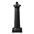 Trash & Waste Bins | Rubbermaid Commercial FG9W3000BLA GroundsKeeper Tuscan 13 in. x 13 in. x 38.38 in. Receptacle - Black image number 1