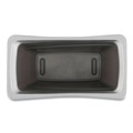 Trash & Waste Bins | Boardwalk 1868188 23 Gallon Plastic Slim Waste Container - Gray image number 3