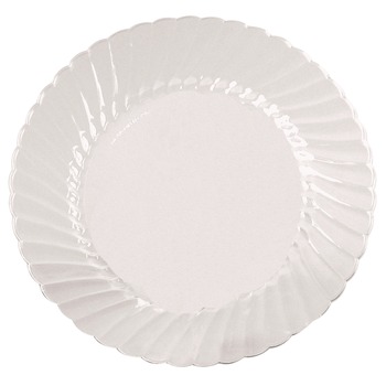 WNA WNA CW9180 9 in. Diameter Plastic Classicware Plates - Clear (18/Bag, 10 Bags/Carton)