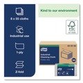 Cleaning Cloths | Tork 520350 1-Ply 12.6 in. x 15.16 in. Industrial Cleaning Cloths - Gray (55/Carton) image number 2
