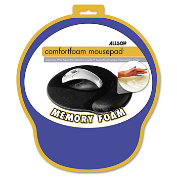 Allsop 9 in. x 10 in. MousePad Pro Memory Foam Mouse Pad with Wrist Rest - Blue