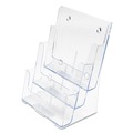 Office Jansan | Deflecto 77301 9.5 in. x 6.25 in. x 12.63 in. Magazine Size 3 Compartment DocuHolder - Clear image number 0