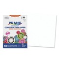 Office Jansan | Prang P8707 12 in. x 18 in. 50 lb Text Weight SunWorks Construction Paper - Bright White (50/Pack) image number 0