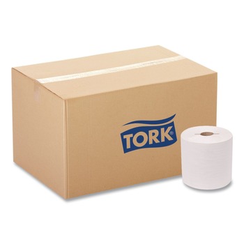 Tork 7.5 in. x 10 in.1-Ply Advanced Notched Hand Towel Roll - White (6 Rolls/Carton)