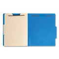 File Folders | Smead 14045 2 in. Expansion Six-Section Poly Classification Folders - Blue Exterior/Letter Size (10/Box) image number 1