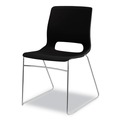 Office Desks & Workstations | HON HMS1.N.ON.Y Between Seated-Height X-Base with 30 in. Diameter Between Round Table Top and Motivate High-Density Stacking Chair Bundle (4 Chairs/Carton) image number 4