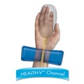 Office Furniture Accessories | Fellowes Mfg Co. 9182201 8.25 in. x 9.87 in. Gel Wrist Support with Attached Mouse Pad - Blue image number 4
