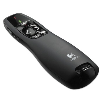 Logitech 50 ft. Projection Wireless Presenter W/laser Pointer - Matte Black
