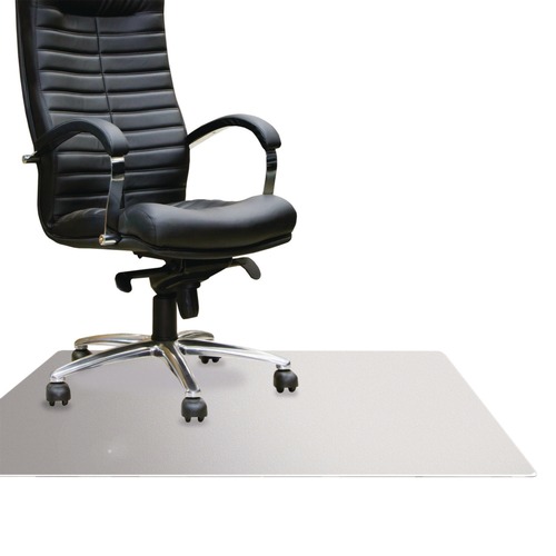 Office Jansan | Floortex ECM121525ER Cleartex MegaMat 46 in. x 60 in. Heavy-Duty Polycarbonate Mat for Hard Floor/All Carpet - Clear image number 0